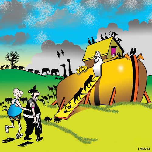 Two of everything on Noah's ark.
