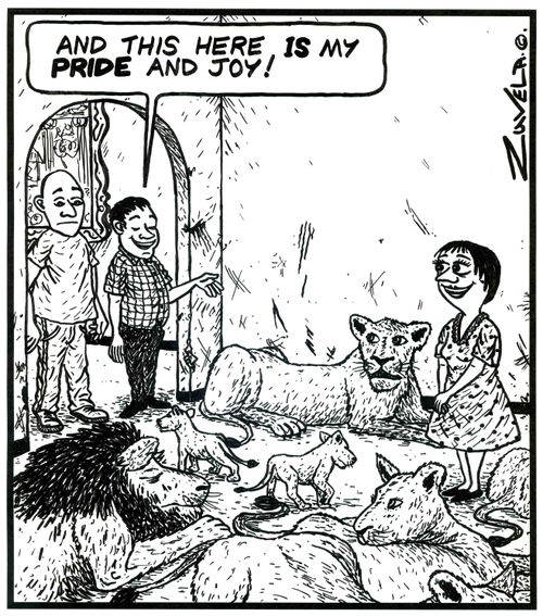 'And this here is my Pride and Joy!' 