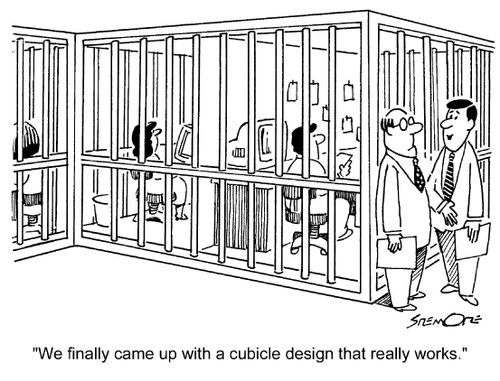 'We finally came up with a cubicle design that really works.'