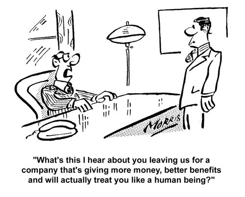 Boss outraged by employee leaving for a better job