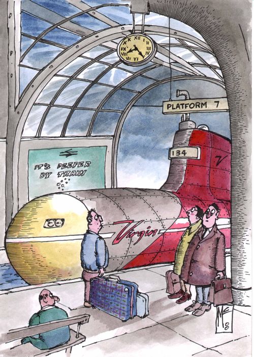 "It's deeper by train"