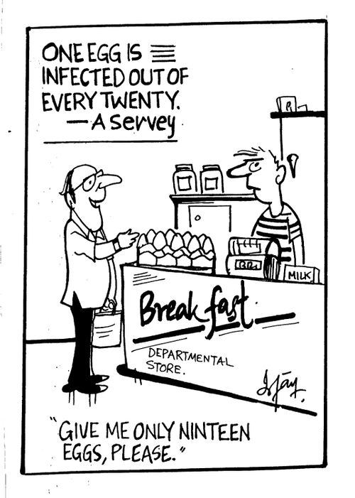 "Give me only nineteen eggs, please."