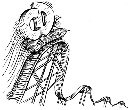 'CD's' on the rollercoaster of money.
