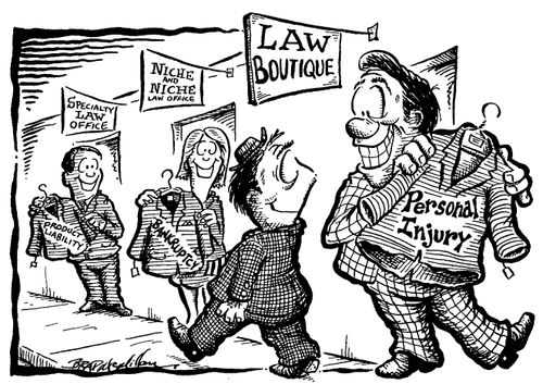 Man being offered various law related products in street by 'sales people'
