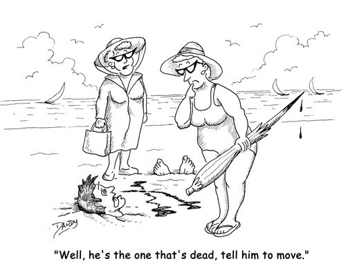 'Well, he's the one that's dead, tell him to move.'
