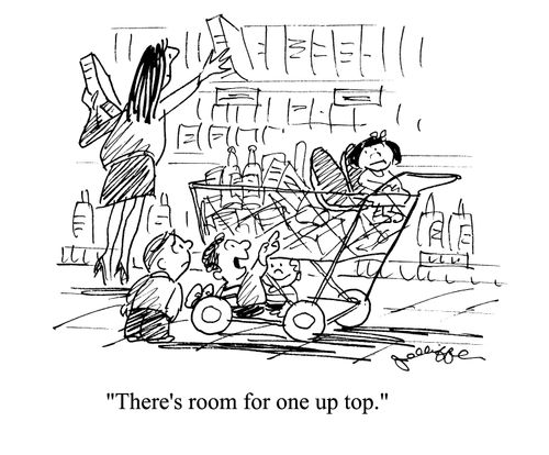 'There's room for one up top.'
