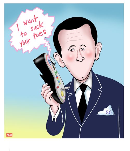 'I want to suck your toes.' - A problem for Maxwell Smart and his shoe-phone.