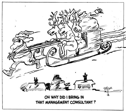 'Oh why did I bring in that management consultant?'