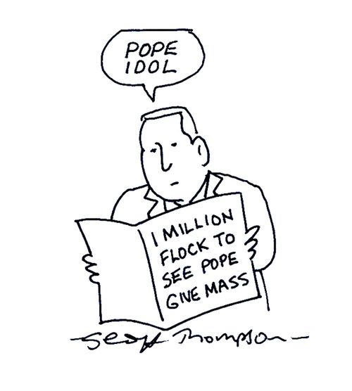 1 million flock to see Pope give mass - 'Pope Idol.'