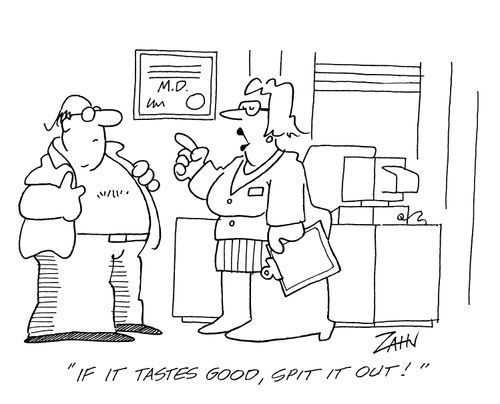 'If it tastes good, spit it out!'
