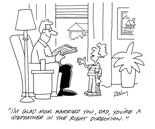 'I'm glad Mom married you, Dad, you're a stepfather in the right direction.'