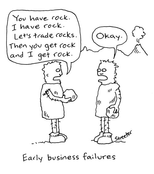 Cave Men - Early Business Failures.