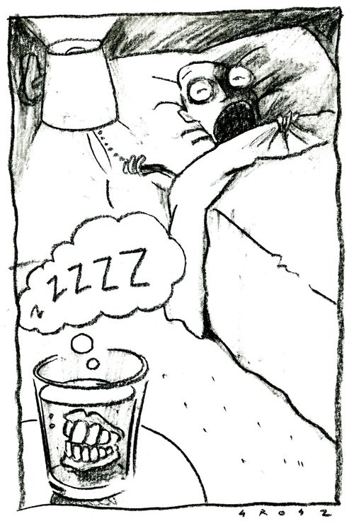 sleeping teeth
