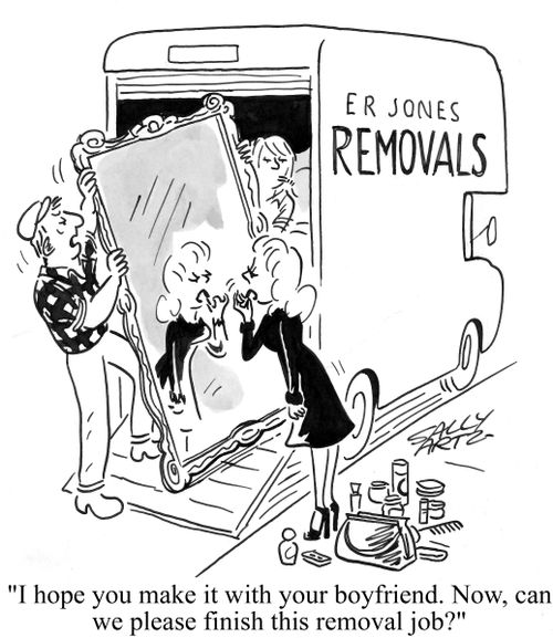 'I hope you make it with your boyfriend. Now, can we please finish this removal job?'