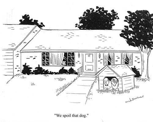 'We spoil that dog.'