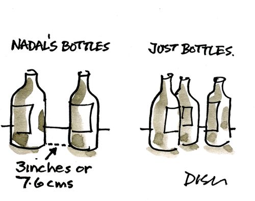 Nadal's bottles