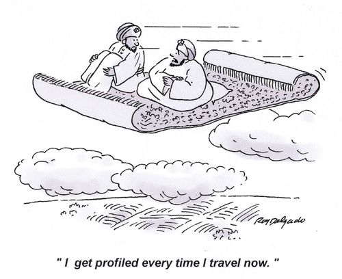 'I get profiled every time I travel now.'