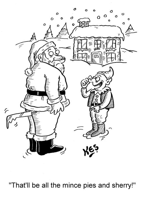 'That'll be all the mince pies and sherry!'