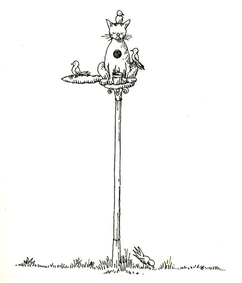 101 uses of a dead cat: bird table