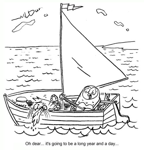 'Oh dear... it's going to be a very long year and a day...'