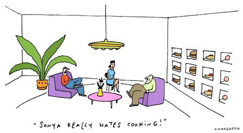 'Sonya really hates cooking!'
