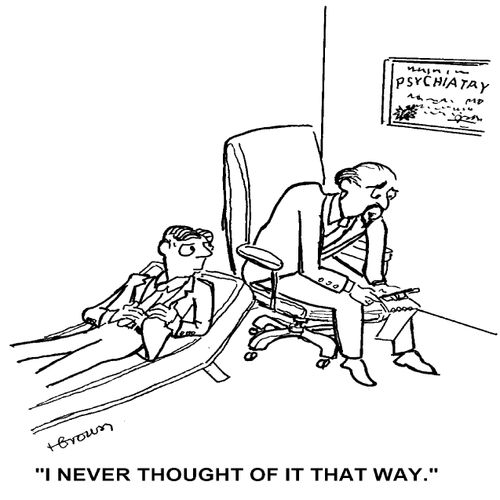 'I never thought of it that way.'