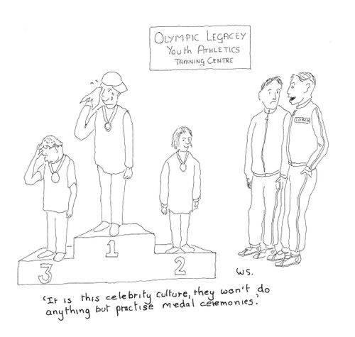 'It is this celebrity culture, they won't do anything by practise medal ceremonies.'