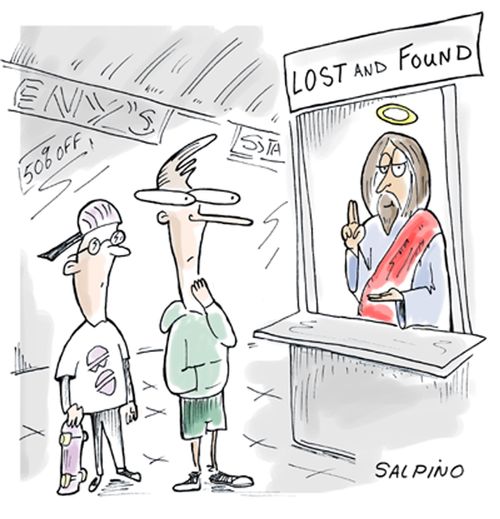 Jesus in the 'Lost and Found'.