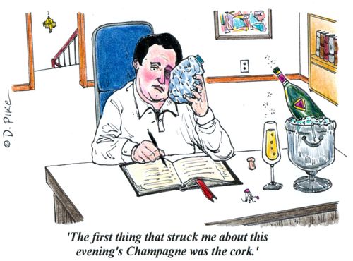 'The first thing that struck me about this evening's Champagne was the cork.'