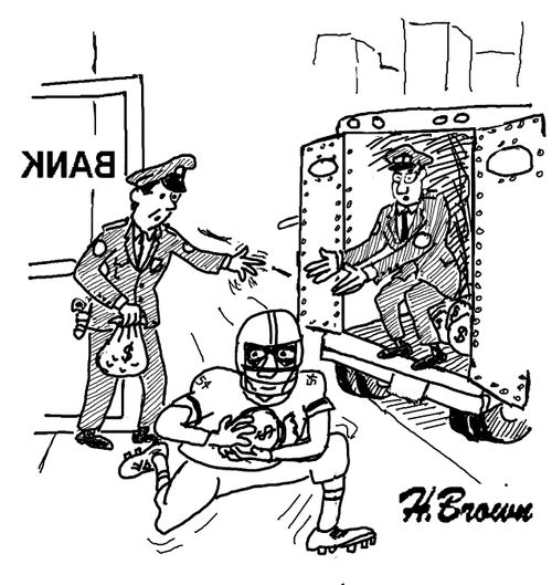 The Football Bank Robber.