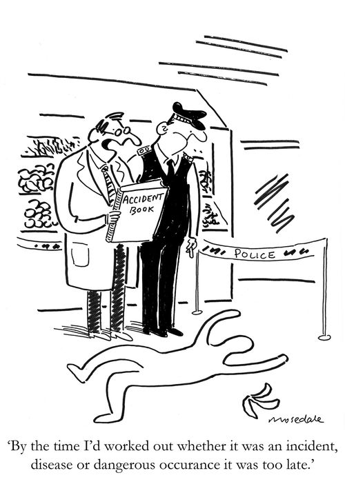 'By the time I'd worked out whether it was an incident, disease or dangerous occurrence it was too late.'