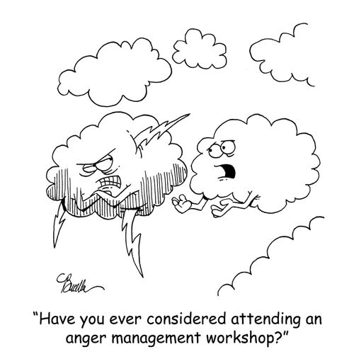 'Have you ever considered attending an anger management workshop?'