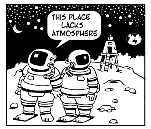 'This place lacks atmosphere.'