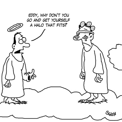 'Eddy, why don't you go an get yourself a halo that fits?'