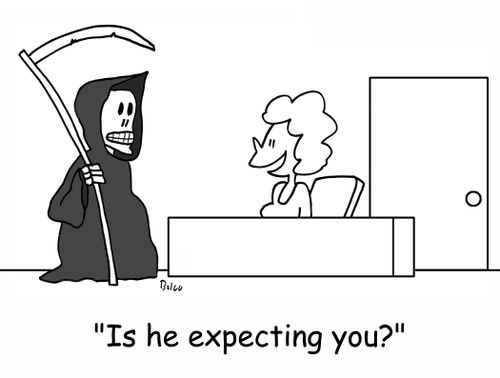 'Is he expecting you?'