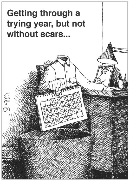 Getting through a trying year, but not without scars...