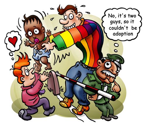 Gay adoption.