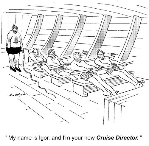 'My name is Igor, and I'm your new Cruise Director.'