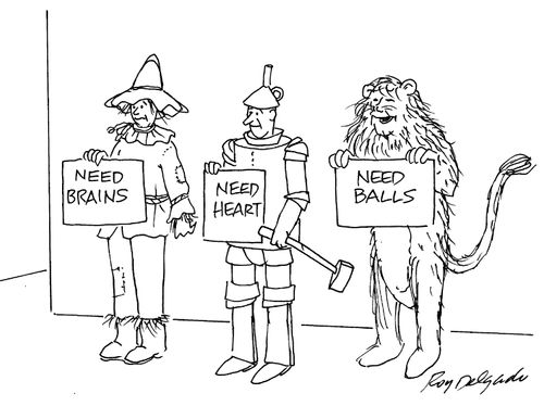 Need brains, need heart, need ball.s
