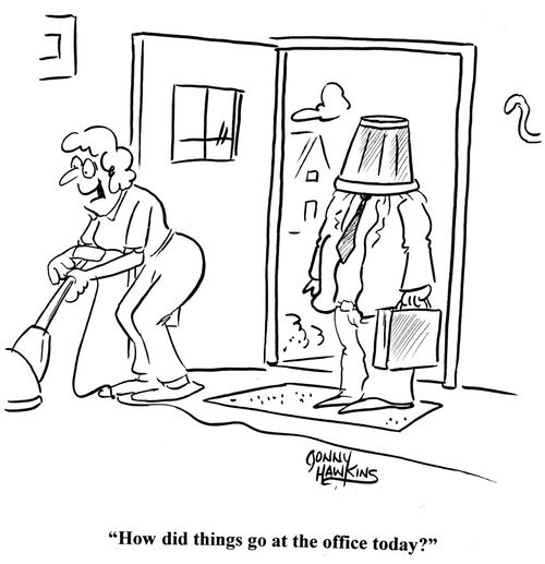 'How did things go at the office today?'