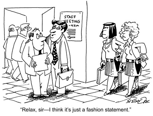 'Relax, sir?I think it's just a fashion statement.'