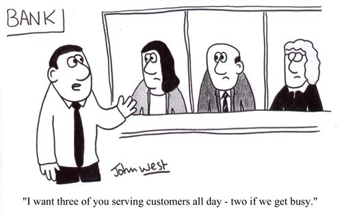"I want three of you serving customers all day - two if we get busy."