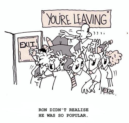 "Ron didn't realise he was so popular."