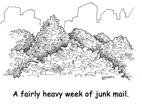 A fairly heavy week of junk mail.