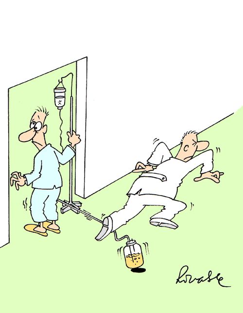 Hospital accident.