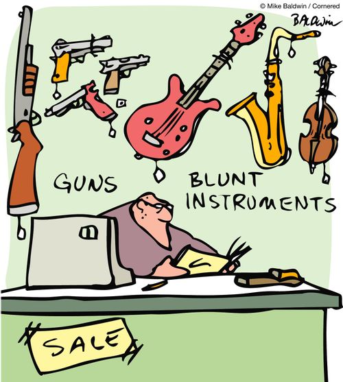 Guns/Blunt Instruments.