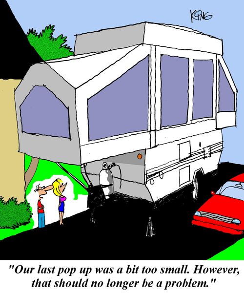 'Our last pop up was a bit too small.  However, that should no longer be a problem.'