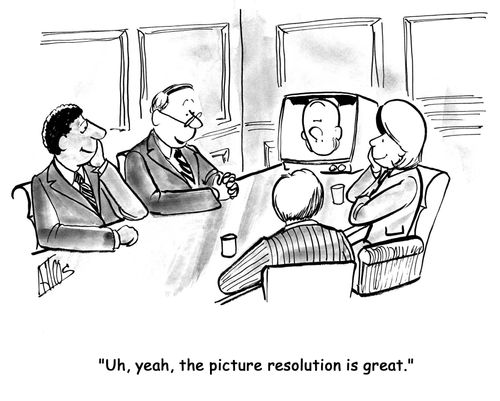 'Uh, yeah, the picture resolution is great.'