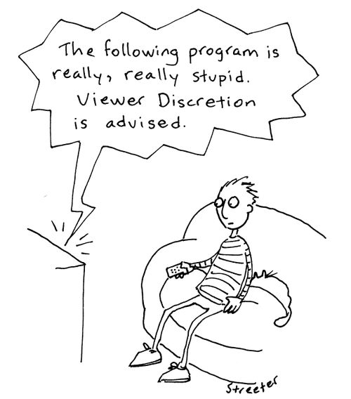 Viewer Discretion - Stupid Program.