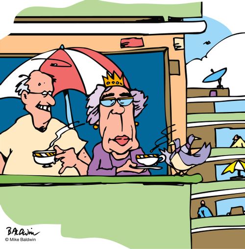 The Queen on holiday